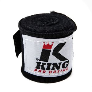 KING PRO BOXING KPB/BPC Boxbandagen elastisch Schwarz 4,6 m