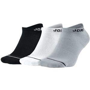 Nike Jordan Jumpman No Show 3er Pack Socken Sportsocken weiss/grau/schwarz, Größe:L