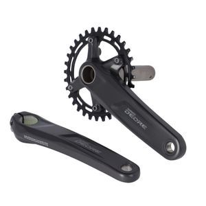SHIMANO Kurbelgarnitur DEORE M5100-1, 32 Zähne, 175mm FCM5100-1, 2 Piece, 11-Fach o.Lagersch., schwarz (1 Set)