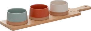 Miski Miski na płatki śniadaniowe Miski do serwowania COMIDA z podstawką 48x12 cm HOMLA