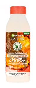 Fructis Hair Food Ananásový kondicionér s oslnivým leskom pre dlhé a strapaté vlasy 350 ml