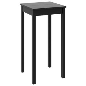 vidaXL Barový stôl MDF čierny 55x55x107 cm