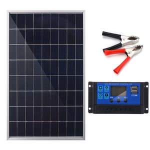 300W 12V Solarpanel Solarmodul Solarzelle + 40A Solar Laderegler Kit Camping Boot