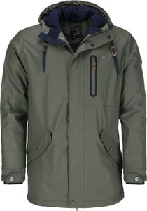 Dry Fashion Herren Regenjacke Bergen - Herrenjacke Regenmantel Männer Jacke Gefüttert Winddicht Wasserdicht in Oliv Größe S Dry Fashion Herren Regenjacke Bergen - Herrenjacke Regenmantel Männer Jacke Gefüttert Winddicht Wasserdicht in Oliv Größe S