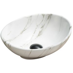 Mexen Elza Aufsatzwaschbecken 40 x 33 cm, Weißer Stein - 21014091 Mexen Elza Aufsatzwaschbecken 40 x 33 cm, Weißer Stein - 21014091