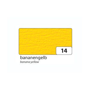folia 100314 Passepartoutkarten mit ovaler Ausstanzung, mit Kuverts, bananengelb, 6-teilig (1 Set)