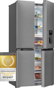 Exquisit Multi door MD430-100-WS-200E inoxlook | 432 l Nutzinhalt | Edelstahloptik