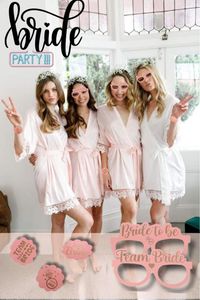 MNZ-10-teiliges Angebotspaket für 2 Bride to be 8 Team Bride-Brillen für Junggesellinnenabschiede