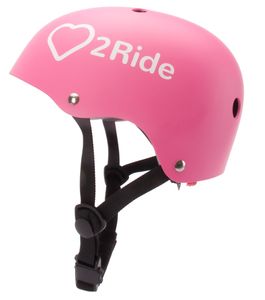 Kinderhelm Fahrrad Helm Fahrradhelm S 50-54 cm TRACKER Love 2 RIDE LED Candy Pink