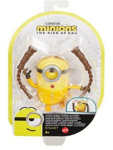 Mattel Spielwaren Minions Swinging Stuart mit Nunchaku, Actionfigur für Kinder ab 4 Jahren Actionfiguren Actionfiguren mattelxmas