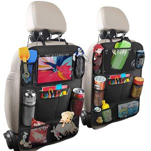 2Stk Auto Rücksitz Multifunktionale Aufbewahrungstasche Reise Rücksitz Schutz Kinder Rückenlehnentasche Rückenlehnenschutz