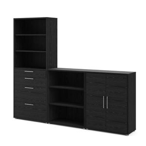 Prisme Büro Regalwand schwarz EscheNachbildung