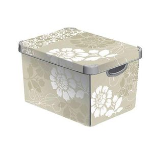 Aufbewahrungsbox ROMANCE 39,5x29,5x25,0cm (L) mit Deckel, Kunststoff