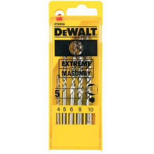 DeWALT EXTREME DT6956-QZ 5-częściowy zestaw wierteł do muru z węglików spiekanych - solidny, trwały