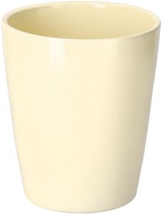 KOTARBAU® Keramik Blumentopf Übertopf für Orchideen H 150mm ⌀ 120 mm Cremefarben
