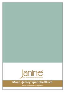 Janine Mako Jersey Spannbetttuch Bettlaken 140-160x200 cm OVP 5007 36 rauchgrün