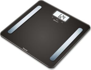 BEURER Fettanalysewaageb.180 kg Glas LCD-Anz BMI 10Speicher sw SR BF1