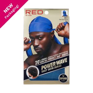 Red By Kiss Power Wave Silky Satin Durag _ Superior Fabric