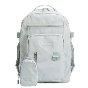 Príležitostný batoh školská taška s 15,6 palcovým notebookom školské tašky s mobilným telefónom vrecko dievča chlapec deti batoh pre univerzitu cestovanie voľný čas, sivá