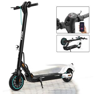 MEGA MOTION Elektroscooter E-Scooter mit Straßenzulassung (eKFV) Klappbar City Roller |19 km/h| LCD-Bildschirm-|APP|8,5 Zoll Reifen Vollreifen schwarz