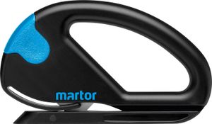 MARTOR Sicherheitsmesser SECUMAX SNITTY mit verdeckter Industrieklinge, mit Materialzuführung, Folienschneider, Papierschneider, max. 2mm Schnitttiefe, optimal für Schrumpffolie (lose)