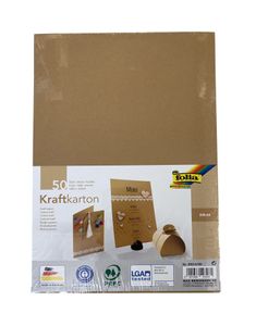 folia Kraftkarton 230 g/qm DIN A4 50 Blatt