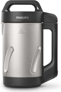 Philips Viva Collection Soupmaker, Suppen, 5 Programme für Kompotte und Smoothies, 1,2 L, 1000 W, Schwarz (HR2203/80)