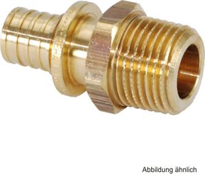 REHAU RAUTITAN Übergang RX+, AG 16 mm x 1/2" AG, Rotguss bleifrei 14563111001