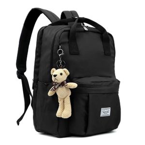 Mofut Rucksäcke, Schulrucksack Schulrucksäcke Damen Herren Tagesrucksack mit laptopfach, wasserdichte Mitgeliefert wird ein kleiner Teddybär-Anhänger