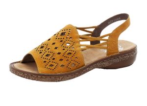 Rieker Damen Schuhe Sandalen Slingback Sandaletten 628G8-68, Größe:41 EU, Farbe:Gelb
