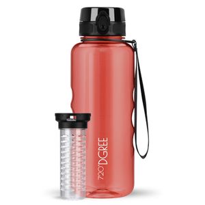 720°DGREE Trinkflasche uberBottle 1500ml, Farbe:imperial red transp