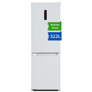 CHiQ GCB340NEIDW Freistehender Inverter-Kühlschrank, 322, Schnellgefrieren, Touch-Screen-Steuerung, weiß