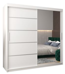 Kleiderschrank, Schiebetürenschrank Schlafzimmer, Schrank mit Spiegel VERONA 2 200 cm