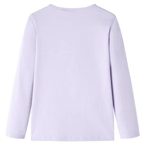 vidaXL Kinder-Langarmshirt Helllila 128