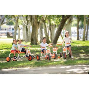 edusante EM5502 Trike Tretfahrzeug für Kinder, 78 x 45 x 54,8 cm, orange/weiß/schwarz