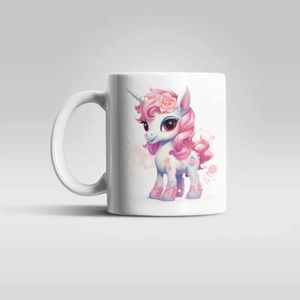 Süßes Einhorn Kinder Teetasse Tasse Geschenkidee 330 ml