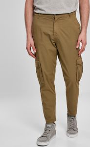 Urban Classics - Zwężane spodnie CARGO Pants oliwkowe - W36