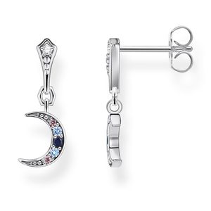 Thomas Sabo H2204-945-7 Ohrringe Damen Royalty Mond mit Steinen Sterling-Silber