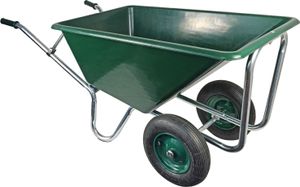 Matrix Schubkarre Stall Pferde Garten Großmuldenkarre 240l 250kg 2-Rad Luft-Rad