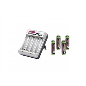 Ladegerät Charge Cell inkl. VE4 AA 1,2V 2400mAh im Blister