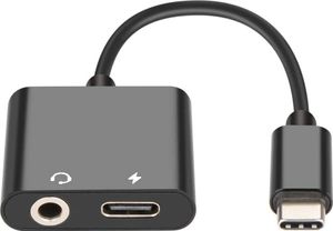 Adaptér pro nabíjení sluchátek 2 v 1 pro iPhone  – USB C zu USBC + Klinke 3.5 (kopfhörer anschluss)