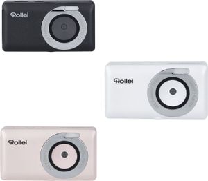 Rollei Compactline Pocket Pink - Digitalkamera de Pocket de 50 MP, Zoom Digital de 16x, Qualität de Video de 2.7 K, kompakt und leicht für Reisen, einfaches Design de Verwendung.