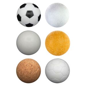 6X Stück Speedball Profi Kickerbälle für Tischfussball Tischkicker Kicker-Ball Set Auswahl Verschiedene Sorten (Kork, PE, PU, ABS) 35mm