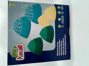 Playland Balanciersteine 6er Set Flusssteine Motorik ab 18 Monate