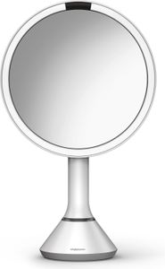Simplehuman Sensorspiegel rund, weiß