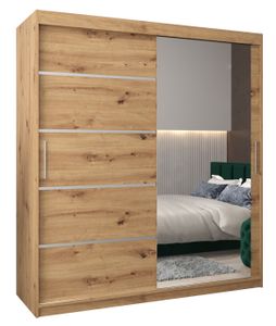 Kleiderschrank, Schiebetürenschrank Schlafzimmer, Schrank mit Spiegel VERONA 2 180 cm