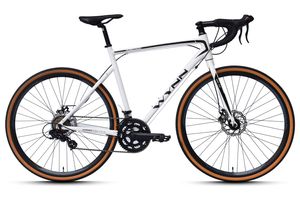 WYNN Gravelbike 28 Zoll GRL3.0 weiß Rahmenhöhe 58 cm Damen Herren 14 Gänge