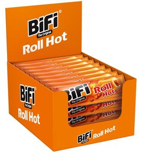 BiFi Original Roll Hot 24x45g Salami im Teigmantel Pikante Fleischsnack