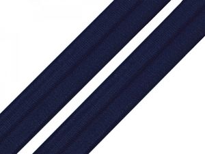 1m Falzgummi 20mm Faltgummi elastisches Einfassband Schrägband Saumband Farbwahl, Farbe:nachtblau