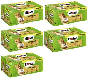 KITEKAT Portionsbeutel Multipack Bunte Vielfalt in Sauce 3 Varietäten 5x 48 x 85g